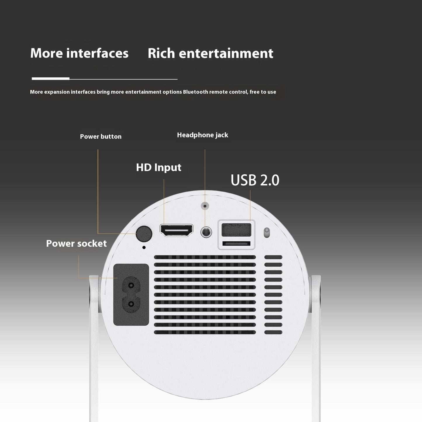 Portable Projector Small Straight Projector